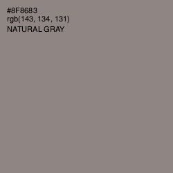 #8F8683 - Natural Gray Color Image